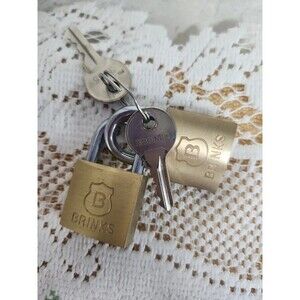 2 brinks padlocks with keys
